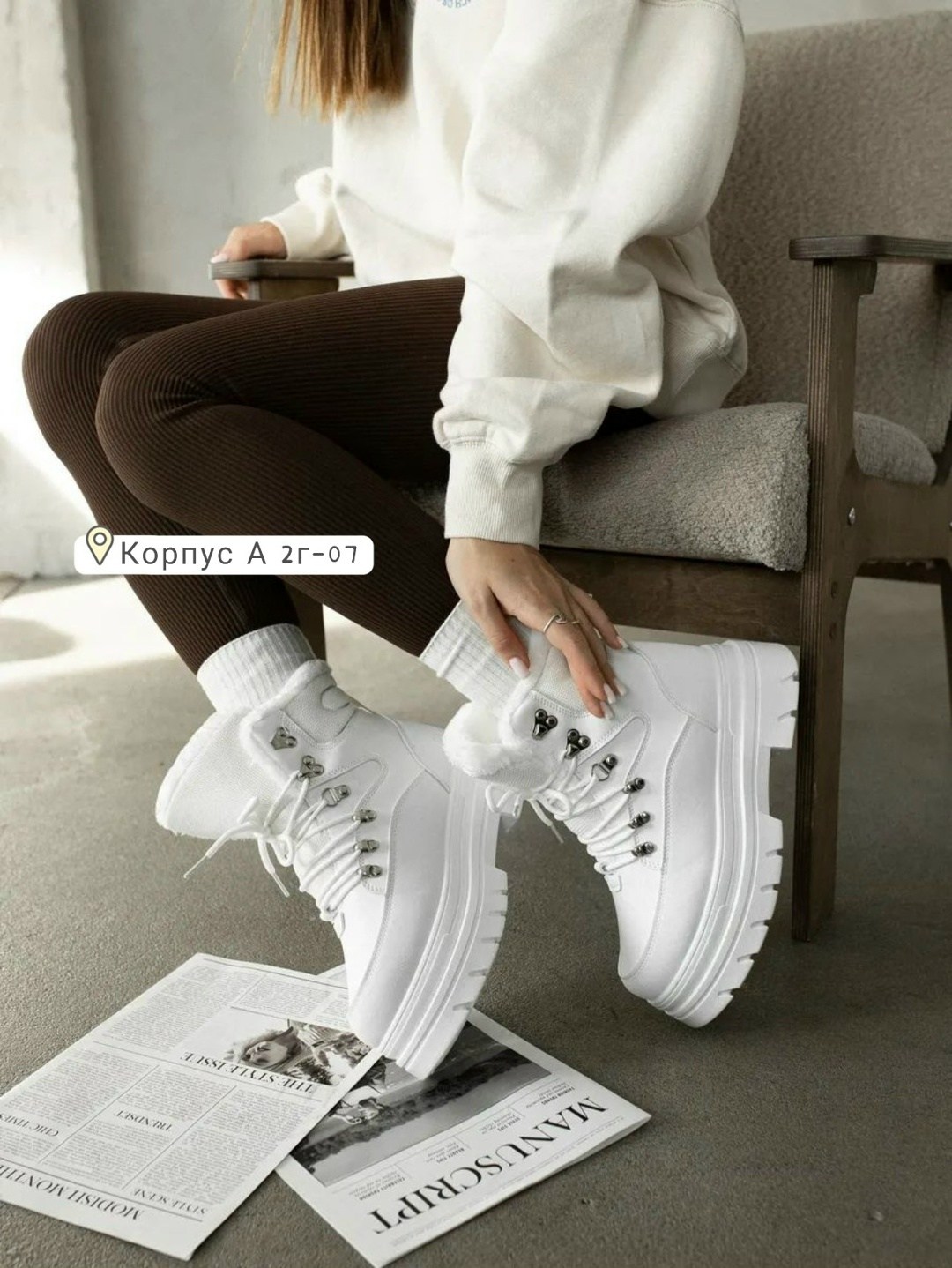 фешион зимняя  белые ботинки женские,зимняя  женская,,женские ботинки,белые ботинки