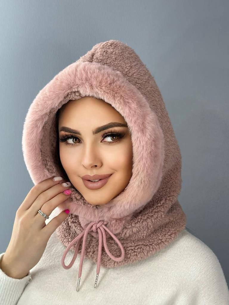 капор ангора gemmy,шапка капор,шапка капор женская,шапка капор с ушками,капор зимний