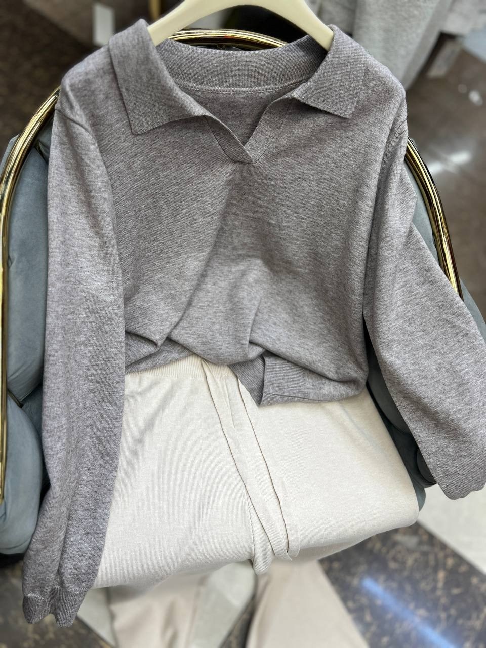 повседневный джемпер,стильная кофта,кофта женская,свитер с воротником,кашемировый свитер