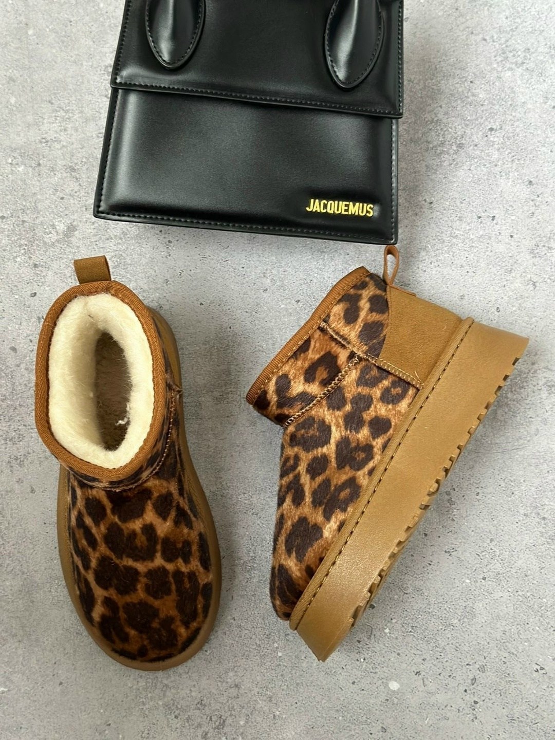 угги женские,,леопардовые угги, женская,зимние угги