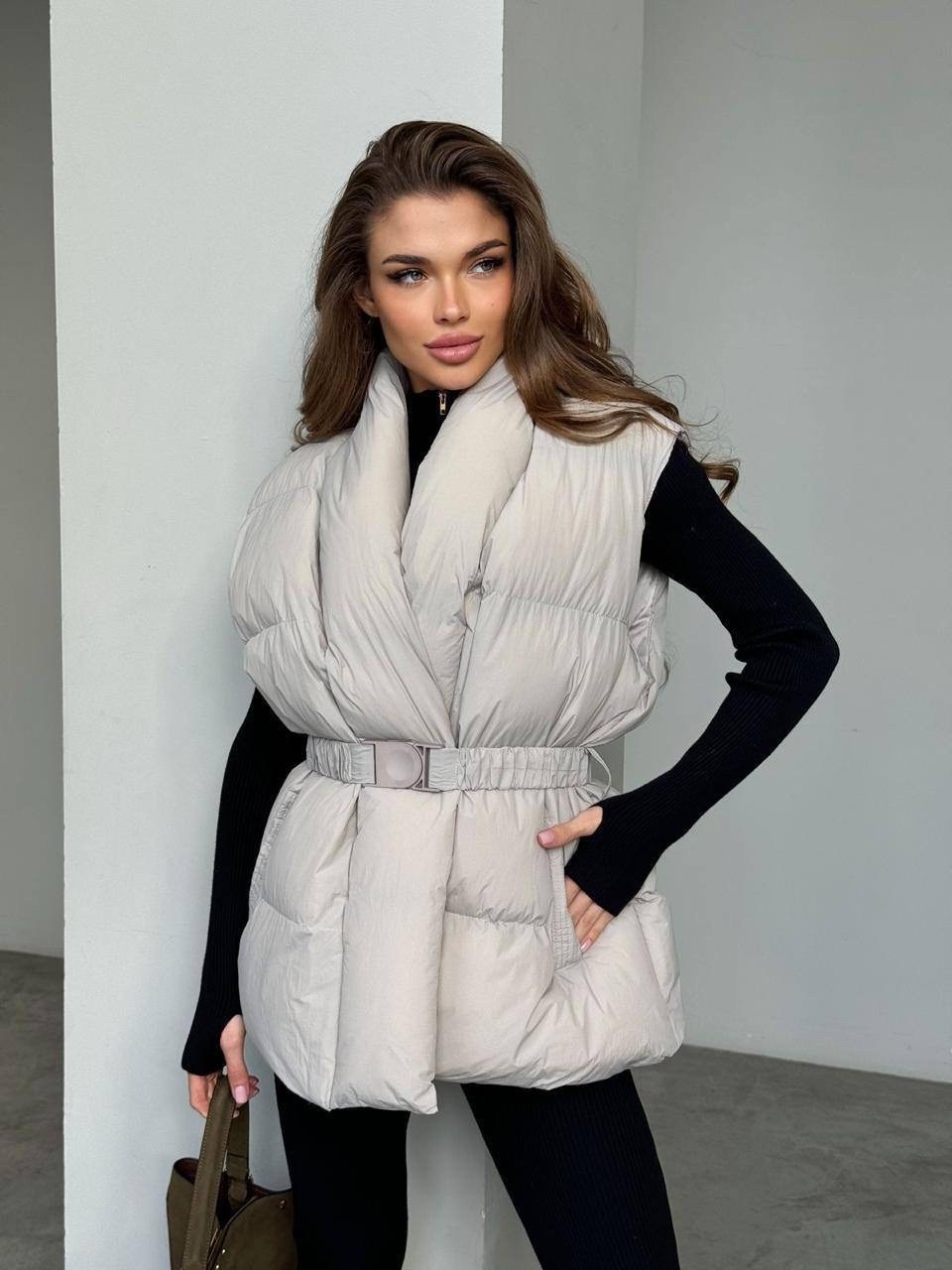 жилетка женская,жилет с поясом,жилетка с поясом,жилетка на синтепоне,жилет на синтепоне