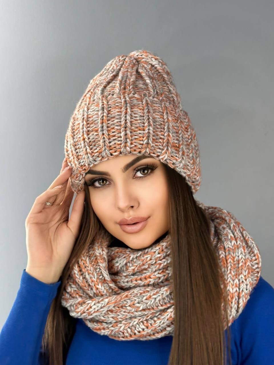 шапка и снуд,комплект шапка и снуд,комплект шапка и снуд женская,шапка и шарф для женщин,шапки со снудом