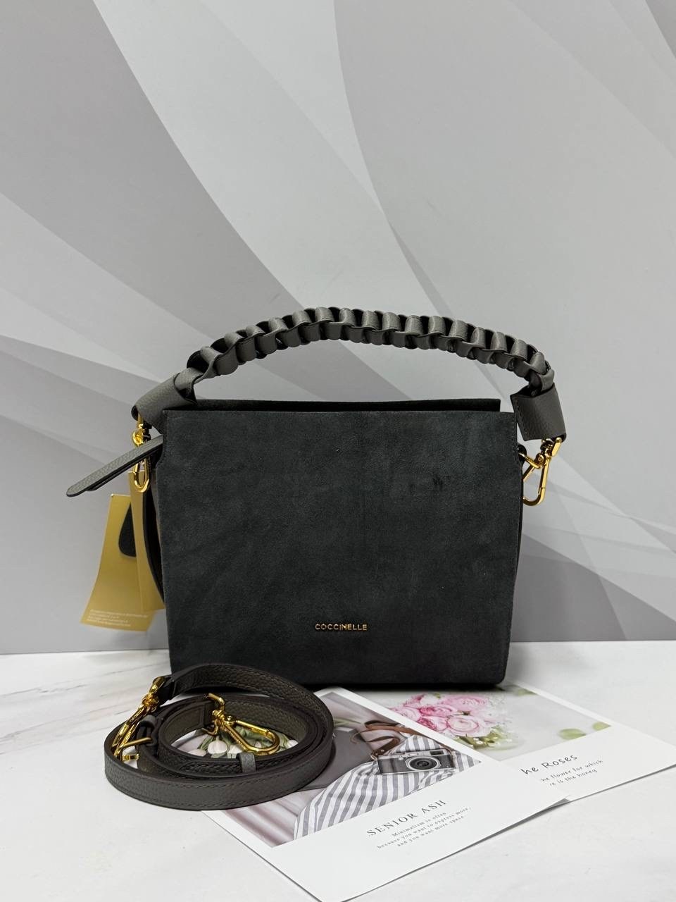 замшевая сумка,сумка coccinelle,замшевая сумка женская,сумки женская,сумка