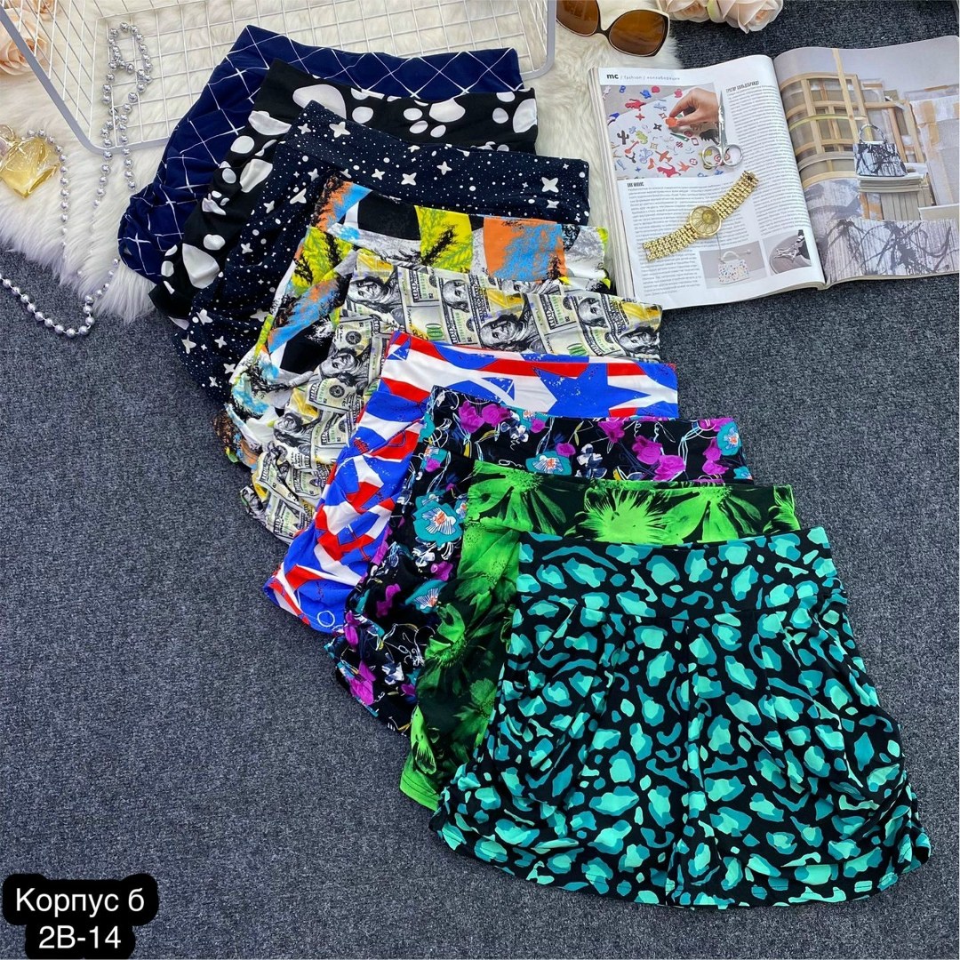шорты женские с принтом,юбка,юбка с оборками,короткие юбки,женская юбка