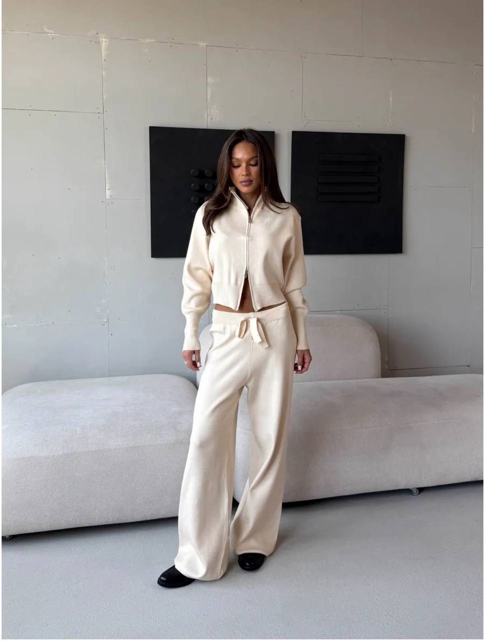 костюм двойка кашемир,трикотажные костюмы,брючный костюм лапша,женский брючный костюм,трикотажный костюм с брюкам