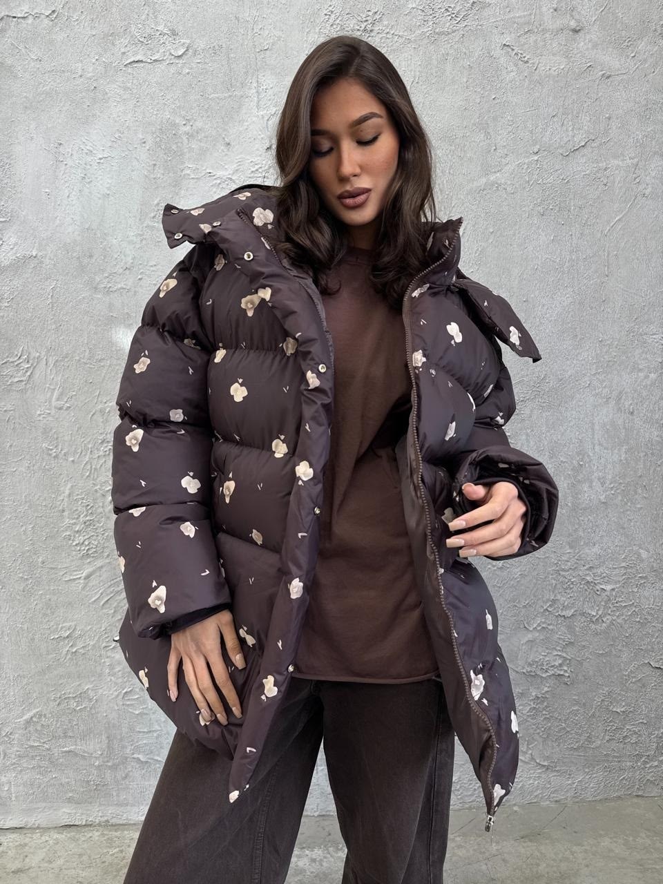 куртка зимняя с капюшоном оверсайз mayskaya brand,демисезонная куртка,куртка пуховик,куртка зимняя с капюшоном оверсайз marimi,пуховик