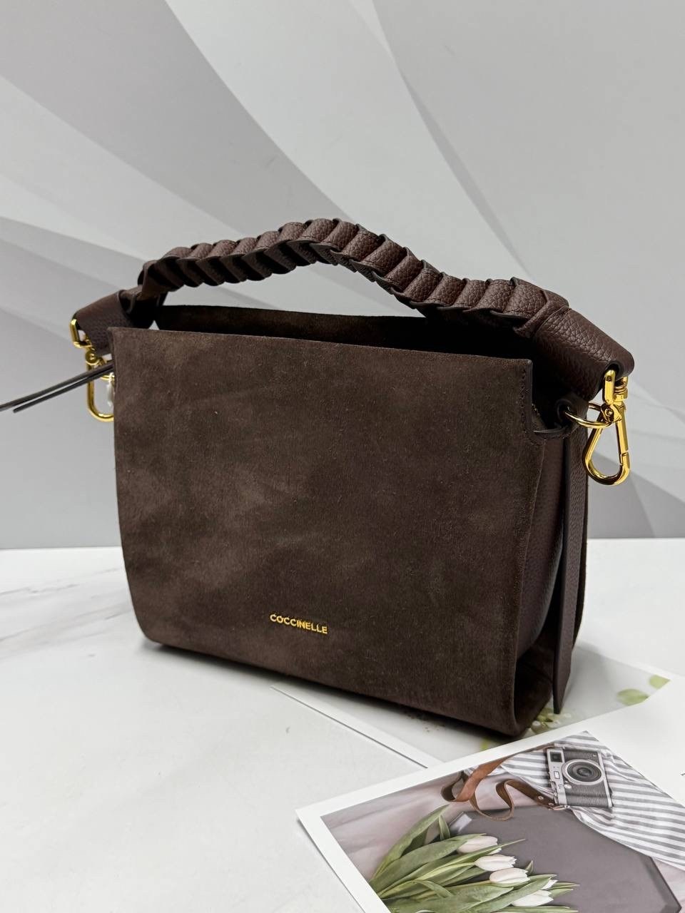 замшевая сумка,сумка coccinelle,замшевая сумка женская,сумки женская,сумка