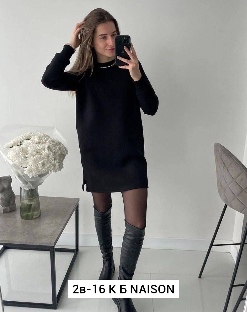 платье женское черное,женское платье теплое,платье туника теплая,платье на флисе,женские утепленные туники