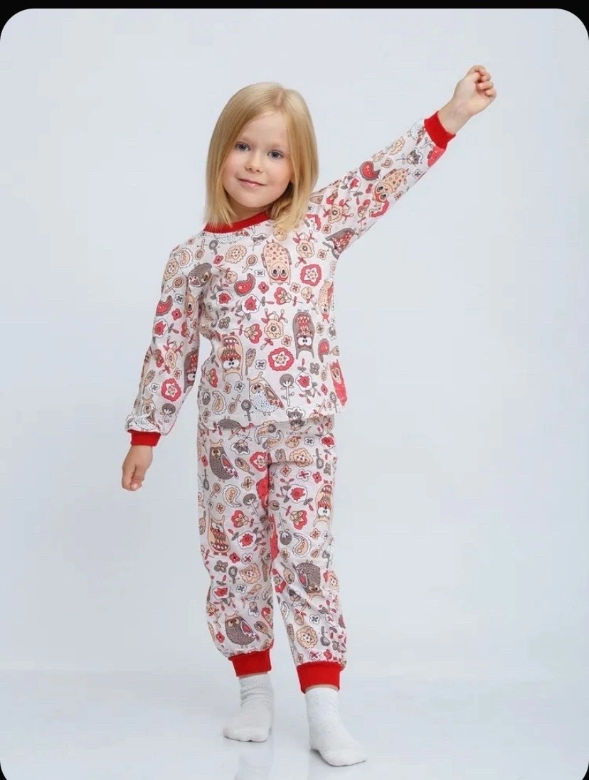 пижама детская,пижама для девочек,пижама flyzay "дино", р.104,пижам,пижамы для детей из игр