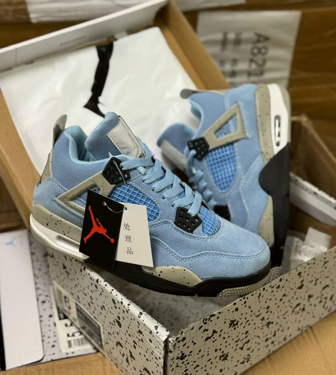 кроссовки nike air jordan 4 retro,кроссовки,кроссовки nike air jordan 4,nike air jordan 4 retro university blue,кроссовки air jordan 4 university blue