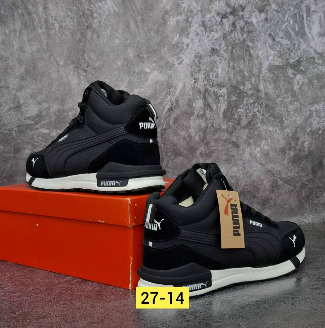 кроссовки зимние puma,мужские кроссовки puma,кроссовки puma,кроссовки puma черные,зимние кожаные кроссовки мужские пума