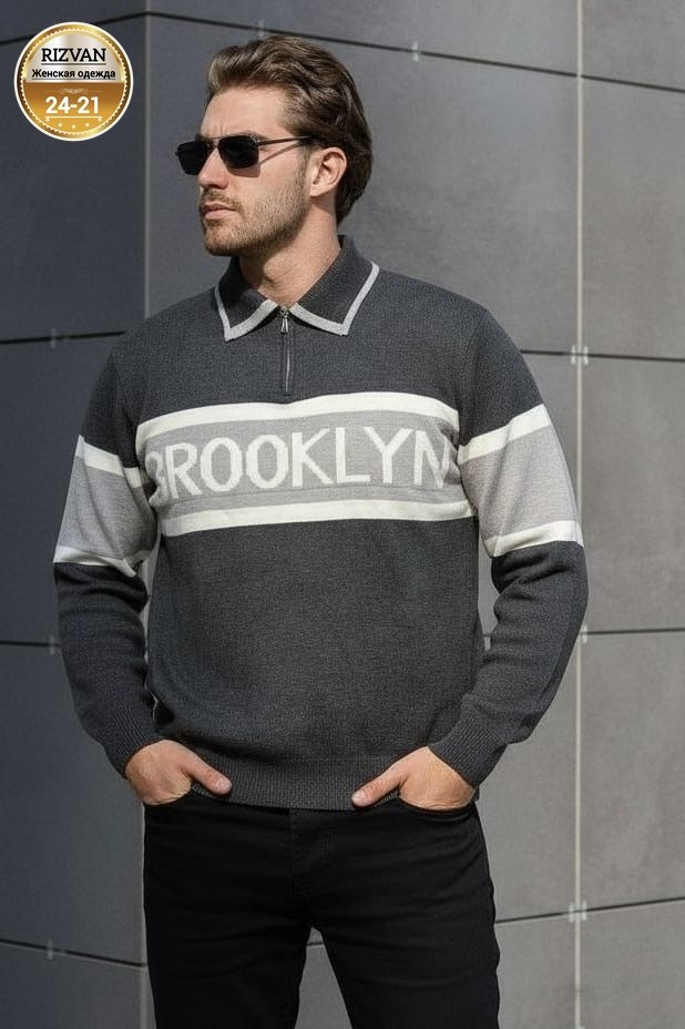 свитер plover wear на каждый день,мужские свитера,свитер поло,трикотажная кофта,свитер