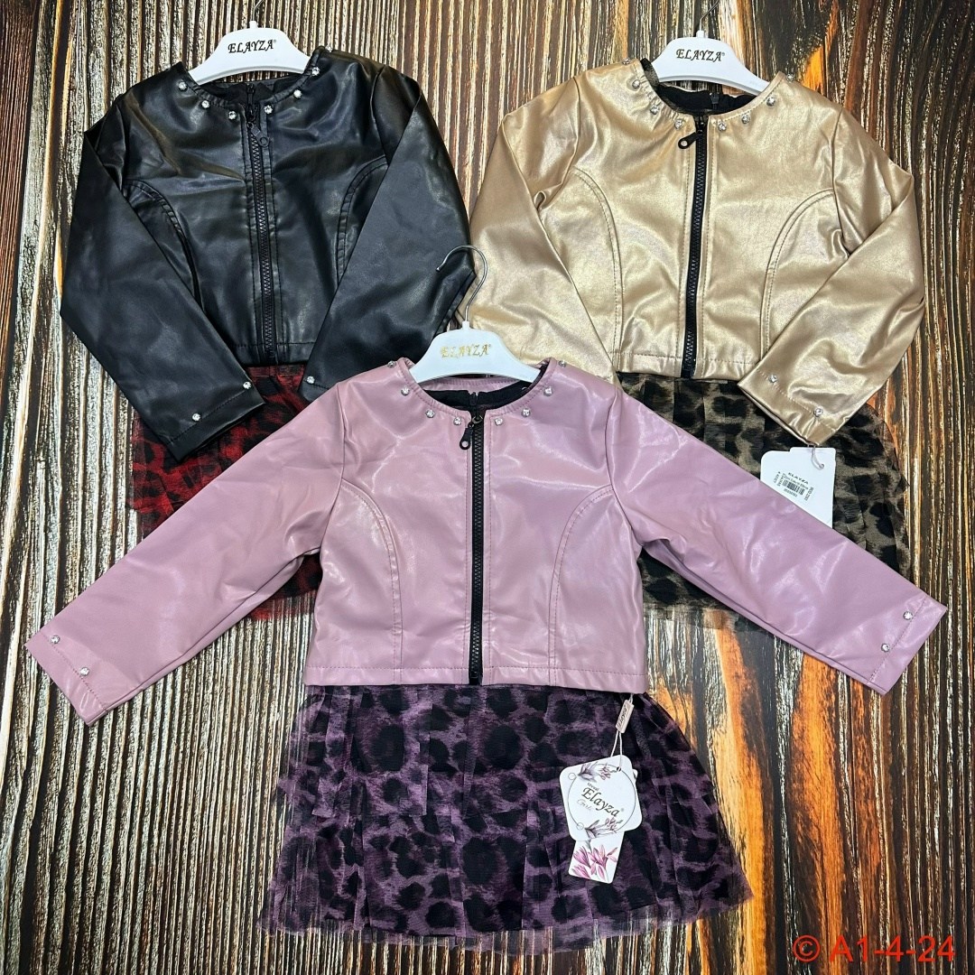 для девочек куртки с блестками,комплект одежды для маленьких девочек,куртка для девочек,для девочек платья,костюм леопардовый