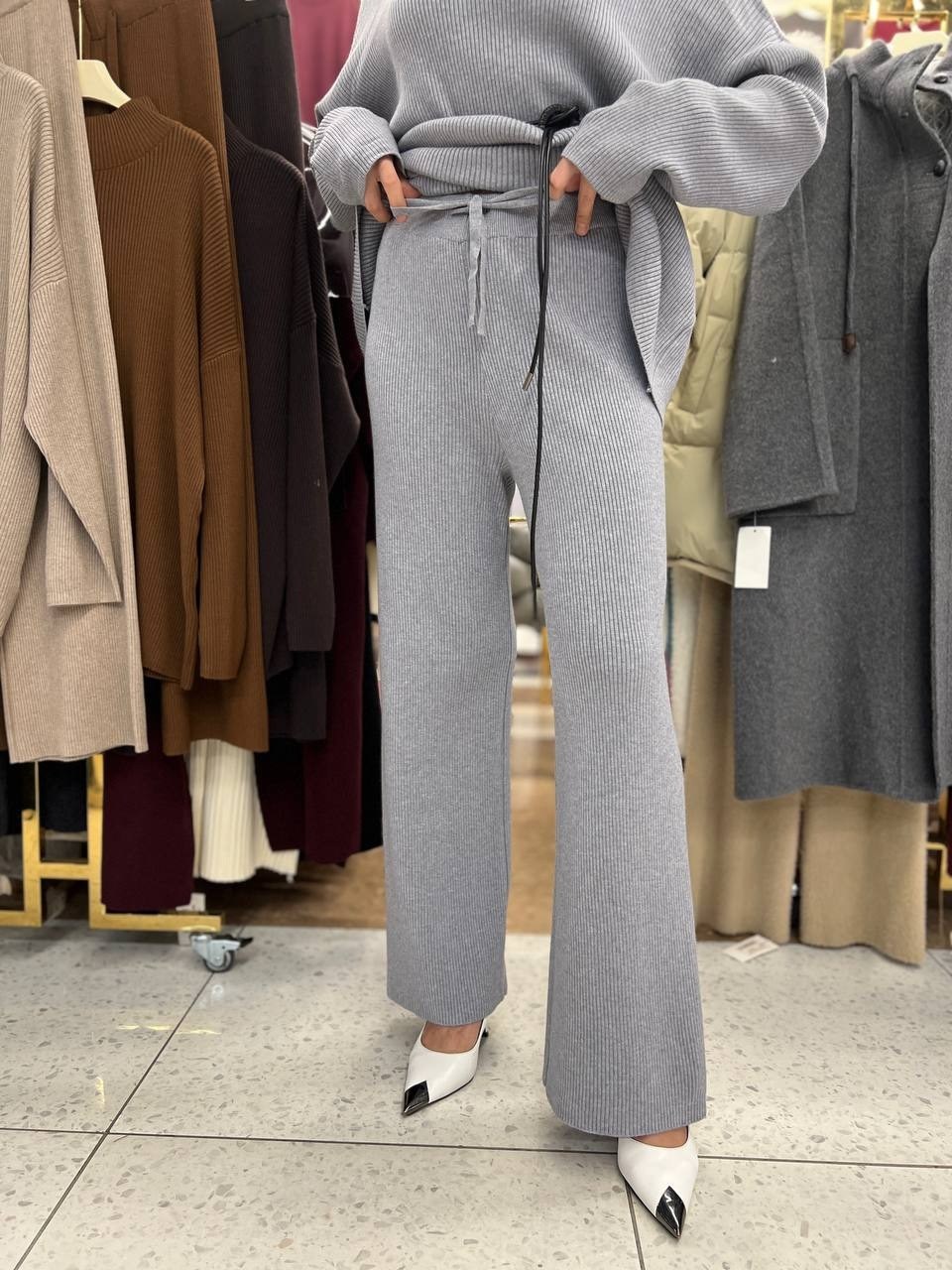 трикотажные костюмы,вязаные костюмы,костюмы брючные,женский вязаный костюм,костюм из кашемира