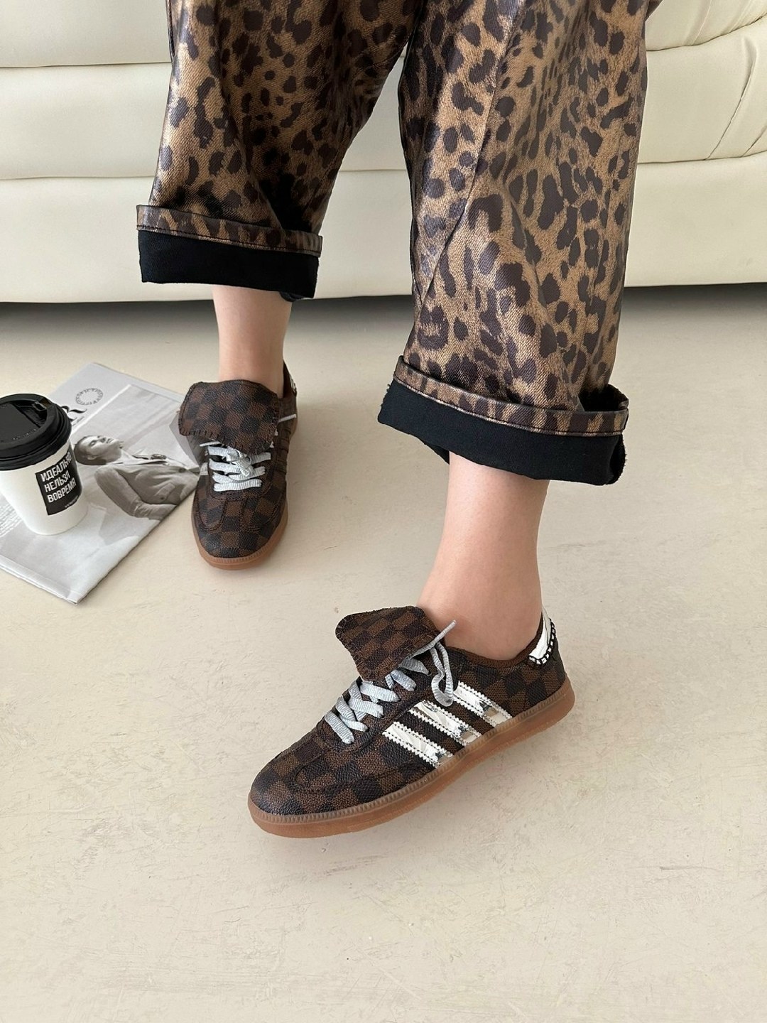 ,коричневые кеды луи виттон, женская,луи виттон кеды,кроссовки женскиe