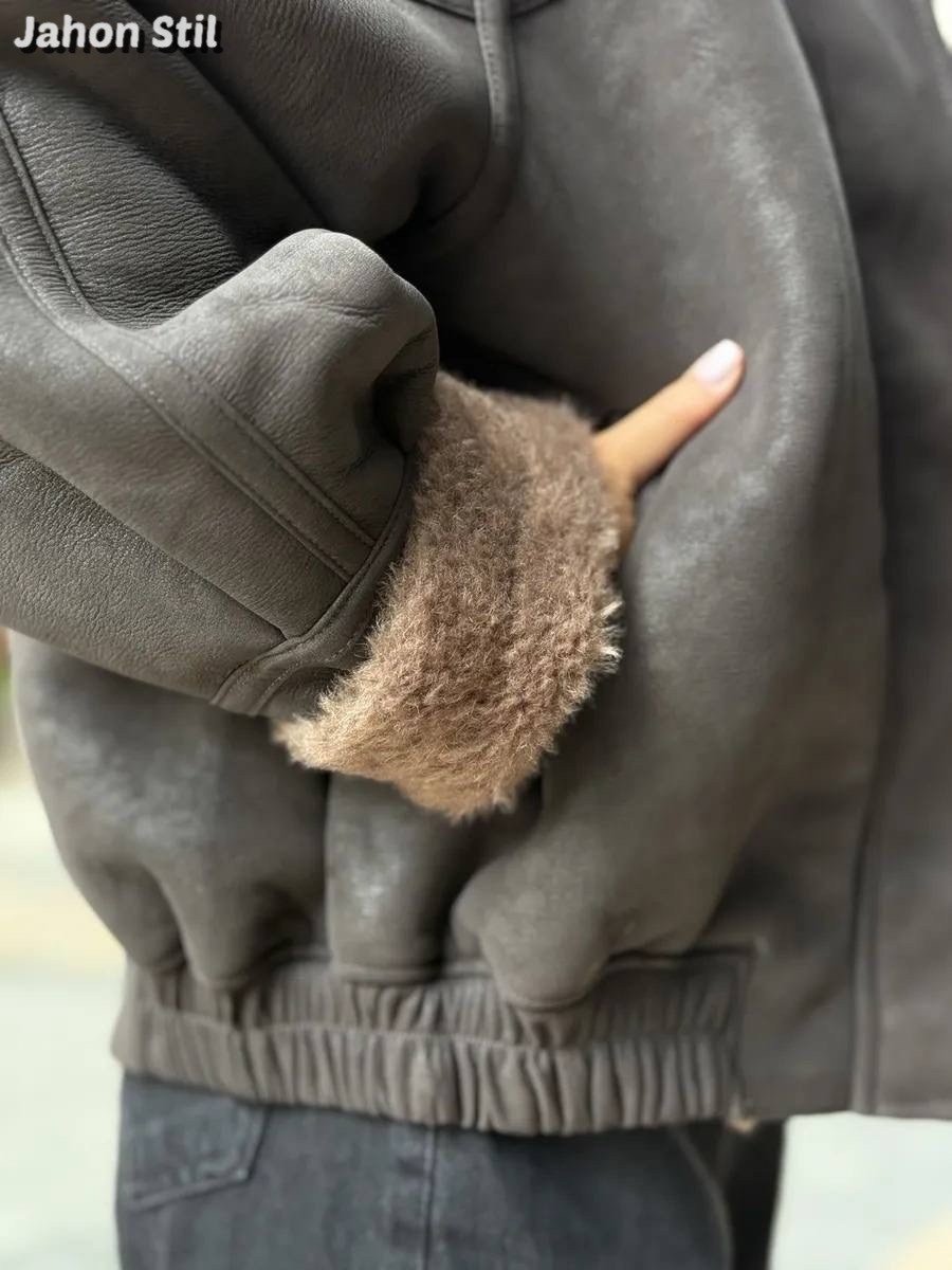 дубленка женская,стильная дубленка,дубленка авиатор,теплая куртка,дубленка эко