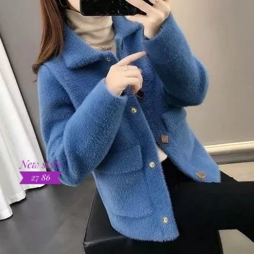пальто из искусственного меха,пальто женское короткое,кашемировый кардиган короткий,пальто в корейском стиле,куртка из искусственного меха женская