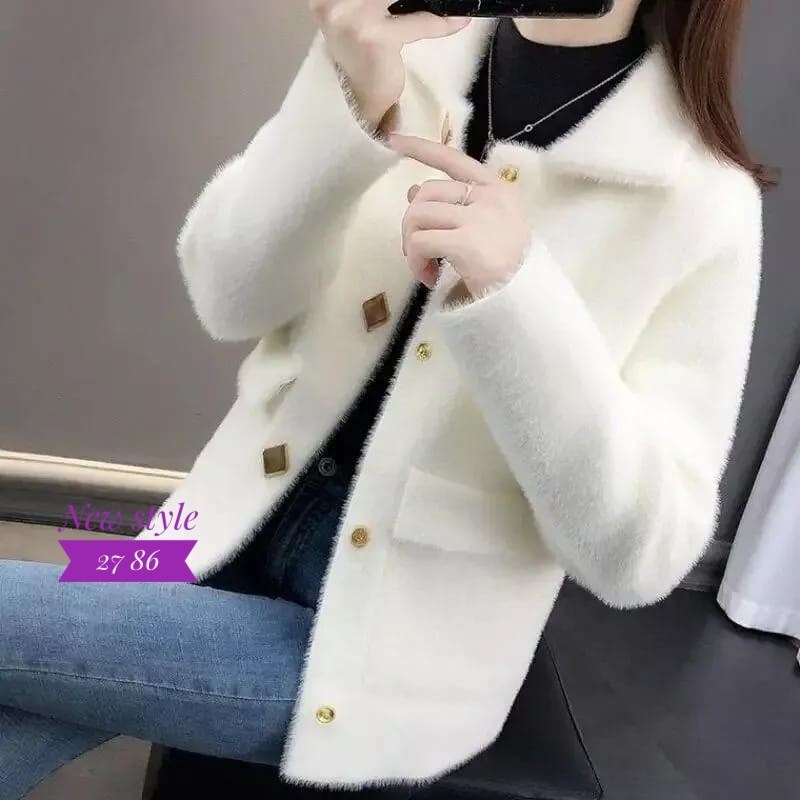 пальто из искусственного меха,пальто женское короткое,кашемировый кардиган короткий,пальто в корейском стиле,куртка из искусственного меха женская