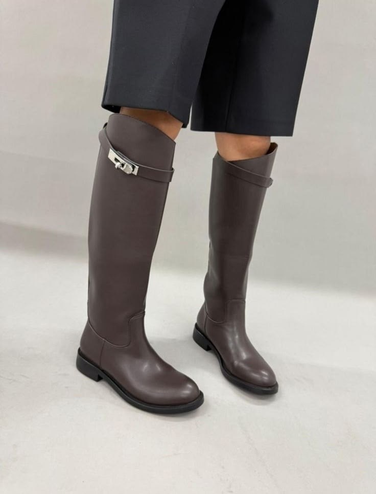 женские сапоги,сапоги hermes,сапоги гермес коричневые,стильные сапоги,модные сапоги