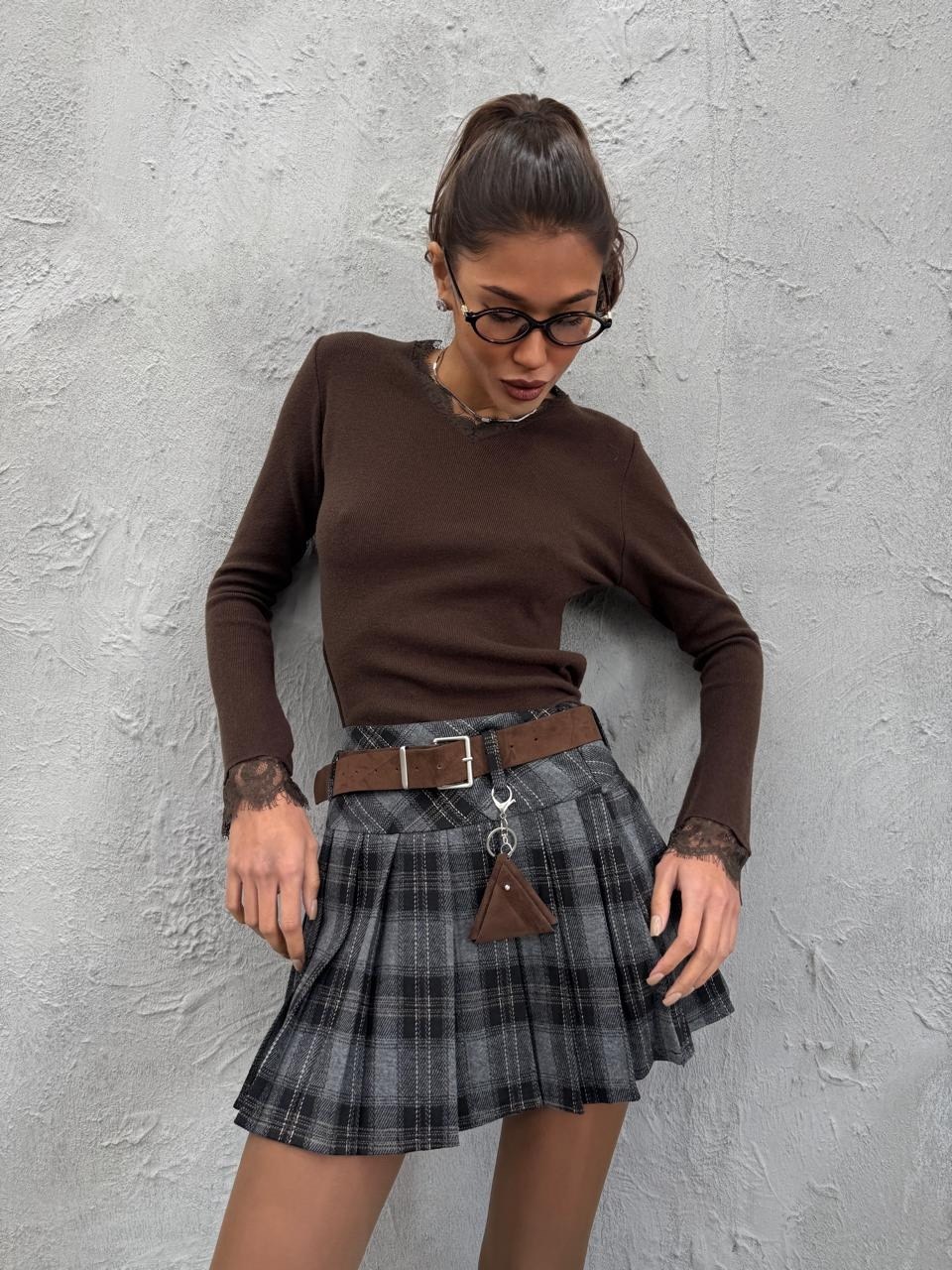 юбка с поясом,юбка в клетку,юбка,юбки женские,юбка модная