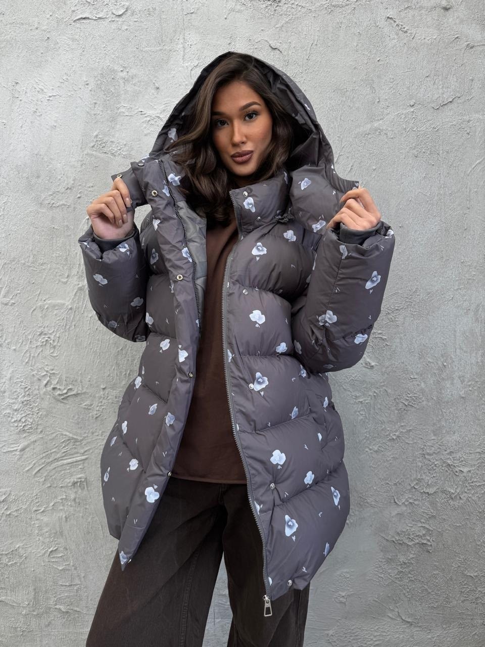 куртка зимняя с капюшоном оверсайз mayskaya brand,демисезонная куртка,куртка пуховик,куртка зимняя с капюшоном оверсайз marimi,пуховик