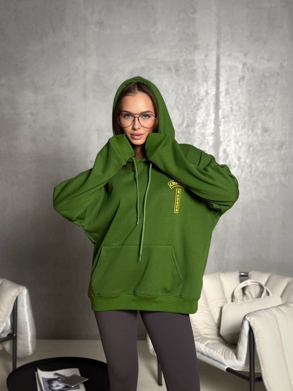 свитшот зеленый,толстовки женская,оверсайз худи,толстовки кофта,свитшот женский
