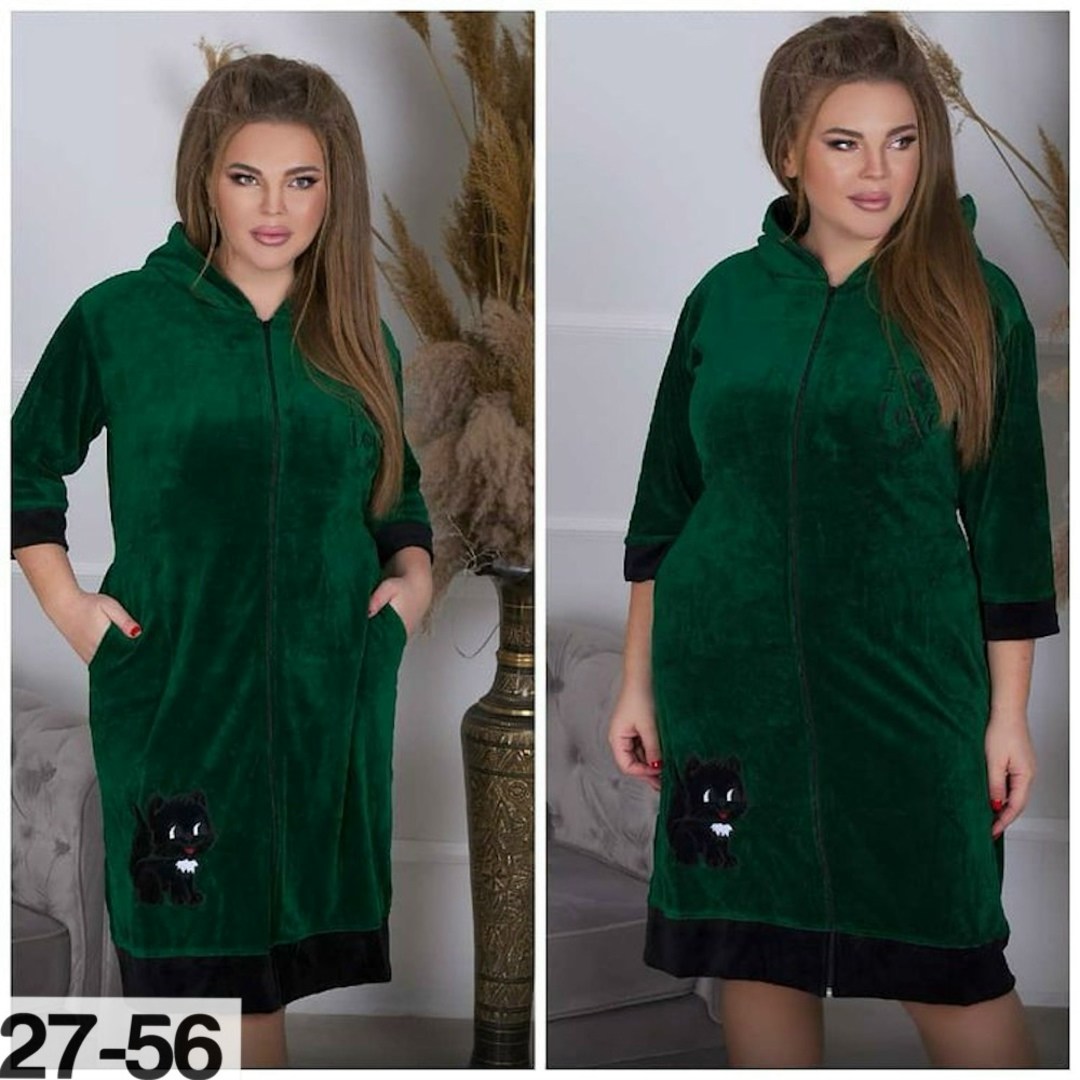 женский велюровый халат,халат домашний велюровый,халат велюровый с капюшоном,халат женский,велюровый халат