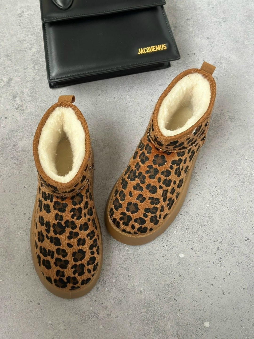 угги женские,,леопардовые угги, женская,зимние угги