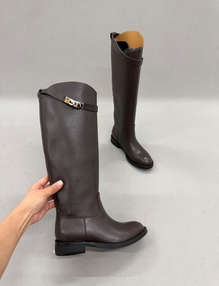 женские сапоги,сапоги hermes,сапоги гермес коричневые,стильные сапоги,модные сапоги