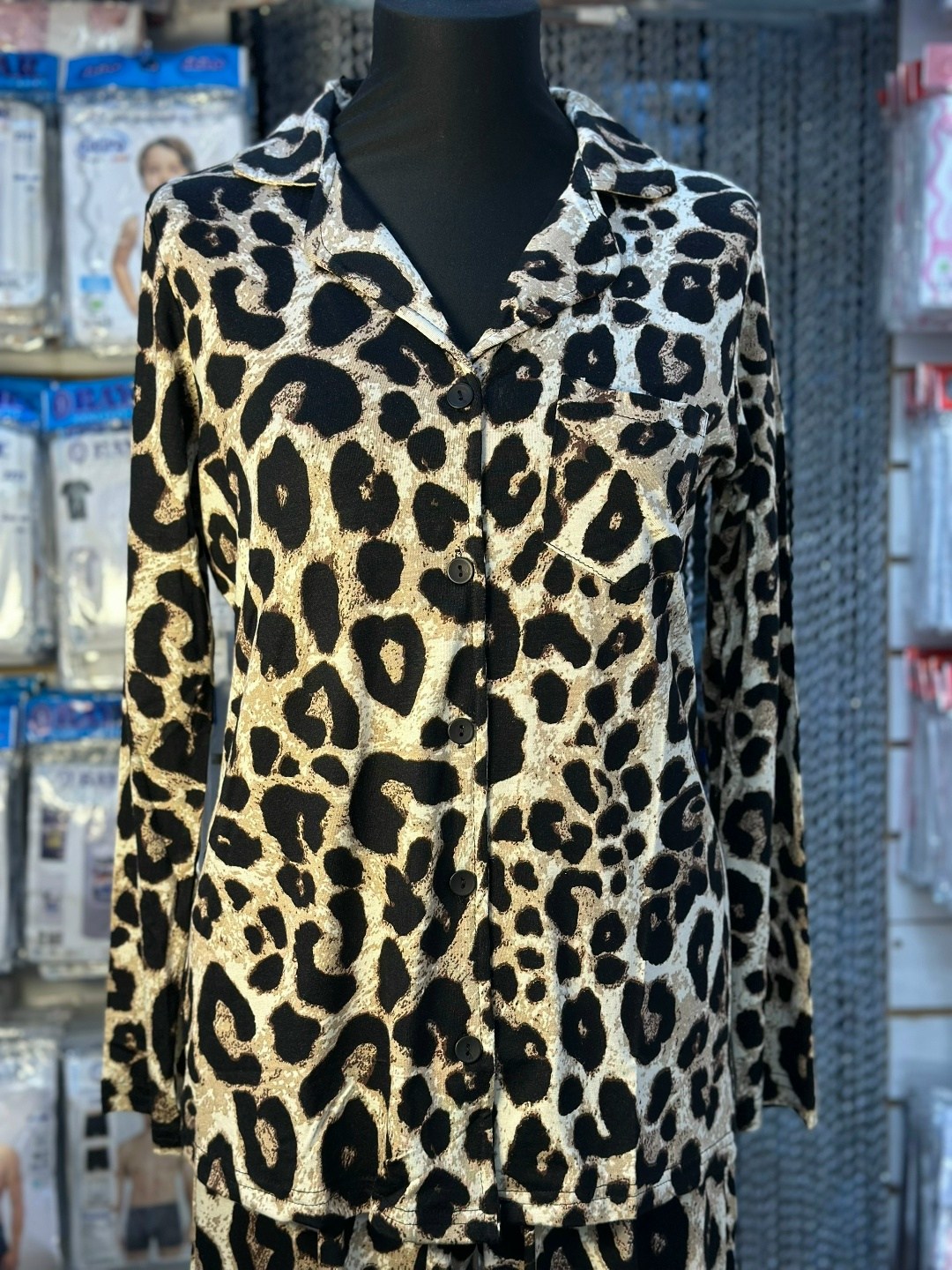 брюки с леопардовым принтом,женская пижама,пижама victoria s secret леопард,комплект пижама,леопардовая пижама