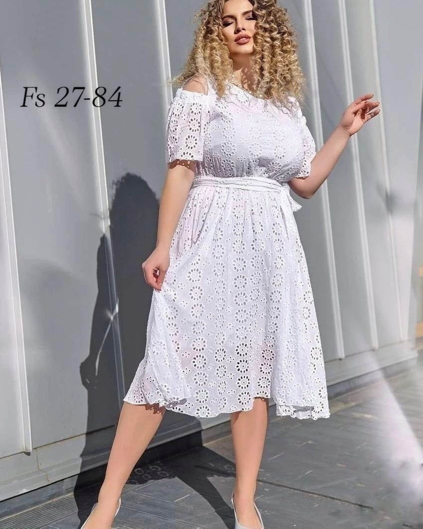 женские платья больших размеров,большие размеры платье,летнее женское платье,платье летнее хб,летние платья с перфорацией