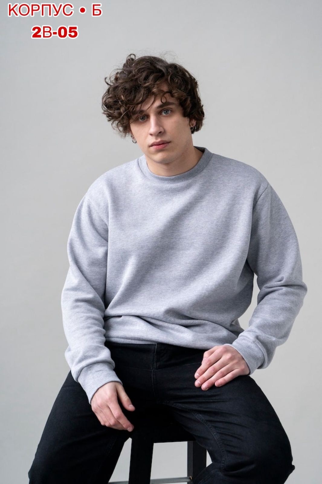 свитшот оверсайз мужской,мужской свитшот,серый свитшот,свитшот оверсайз,повседневный свитшот