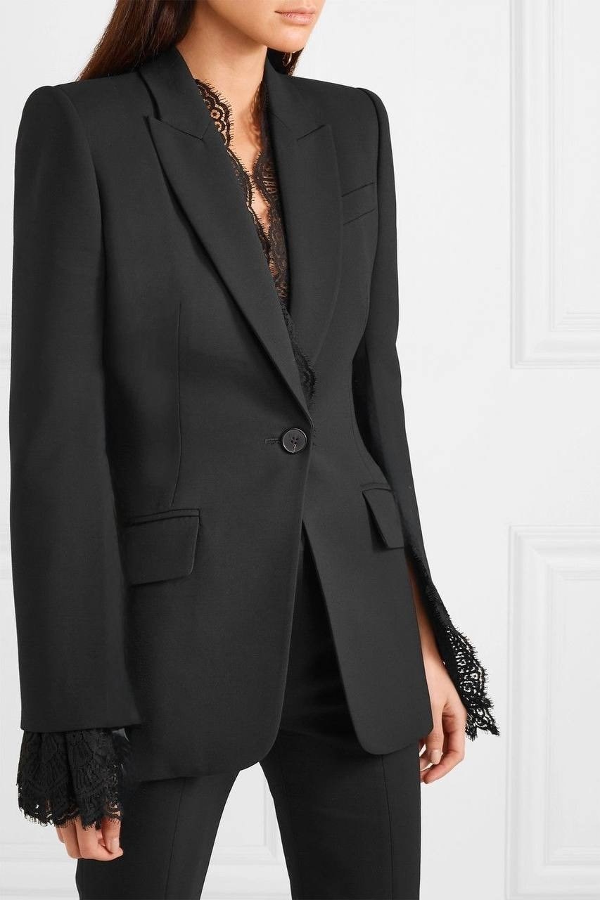 жакет с кружевом,жакет с кружевными вставками,кружевной блейзер,элегантный блейзер