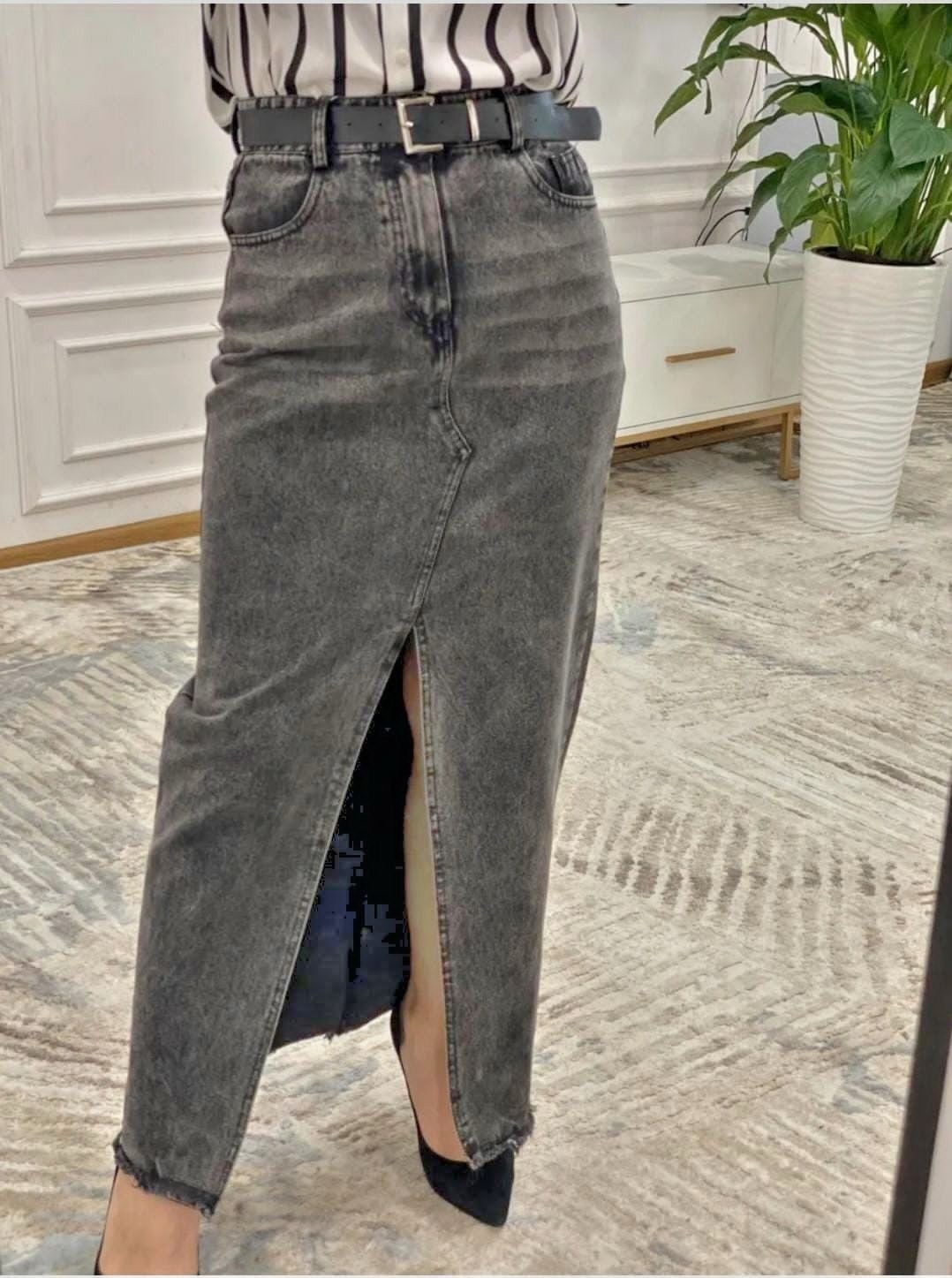 юбка джинс,юбка женская,юбка джинсовая длинная с разрезом спереди,длинная джинсовая юбка с разрезом,джинсовая юбка женская