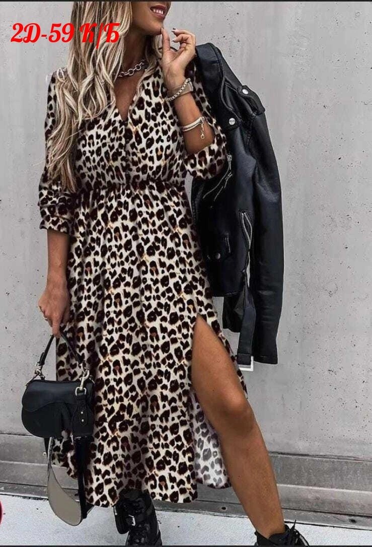 женское длинное платье с леопардовым принтом,платье с длинным рукавом и леопардовым принтом,платье женское леопардовое,платье с леопардовым принтом,платье женское леопард