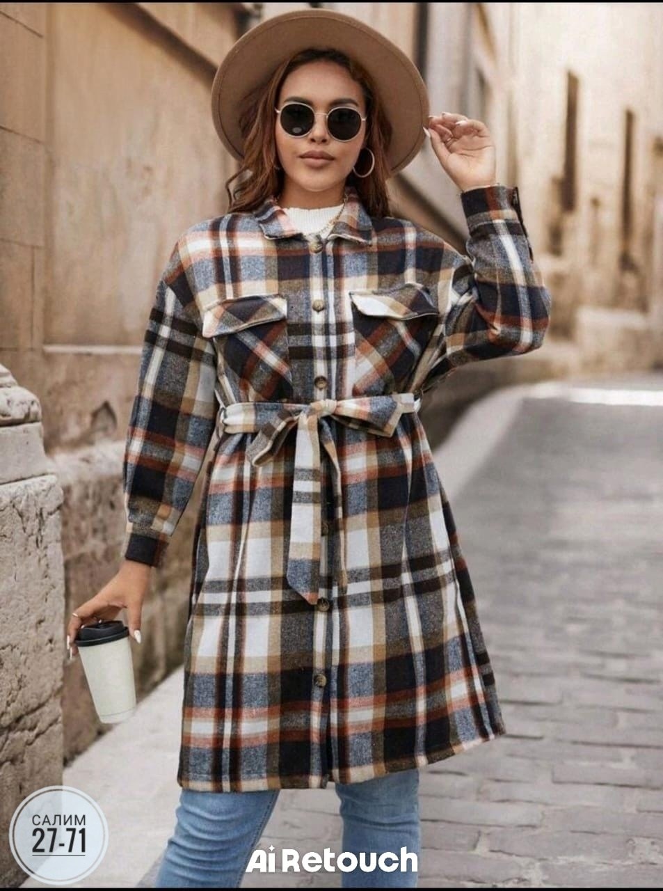 пальто в клетку,клетчатое пальто ulla popken,пальто в клетку удлиненное,клетчатое пальто,клетчатый кардиган