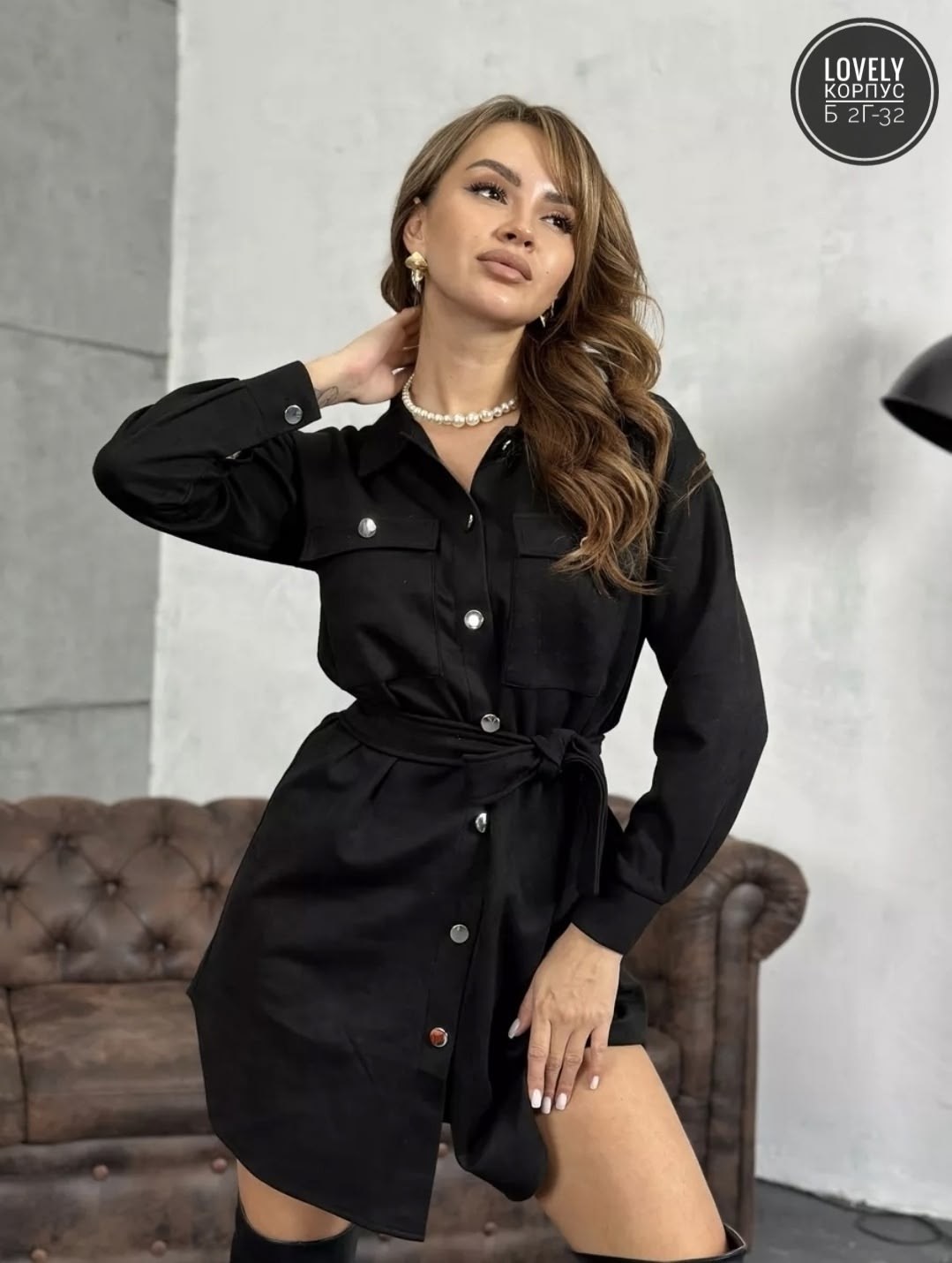 женское платье рубашка,платье рубашка с поясом,платье рубашка,черное платье рубашка,платье с поясом