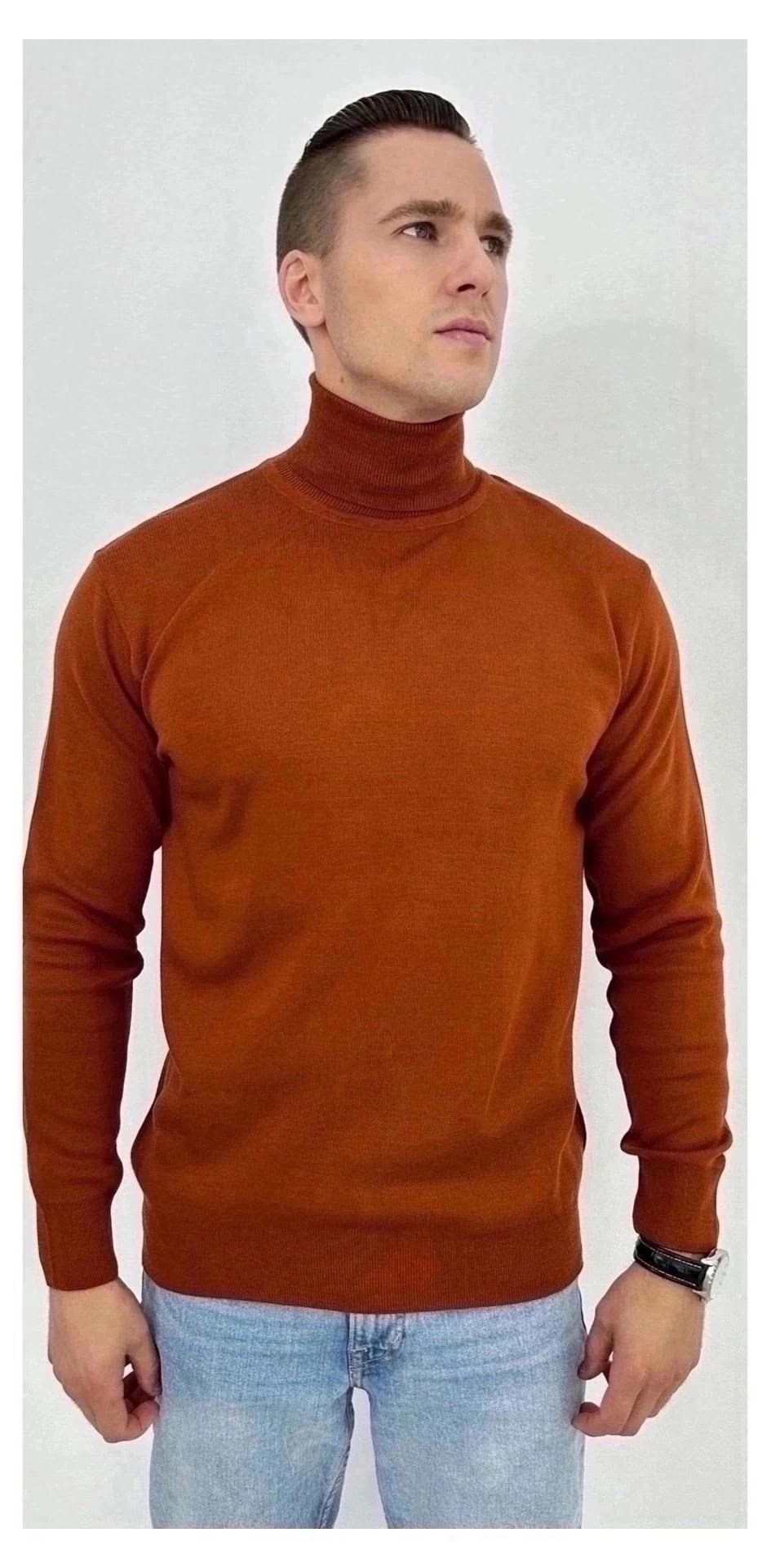 водолазка для мужчин,водолазка с высоким воротом,стильный мужской свитер,джемпер классический,водолазка свитер мужская