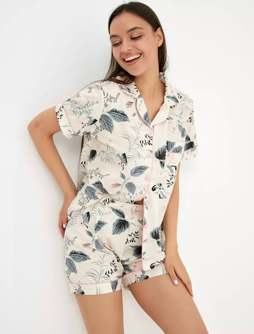 пижама женская рубашка шорты,стильная женская пижама,пижама с шортами и рубашкой домашняя,пижама женская шортами,пижама женская со штанами домашняя одежда комплект