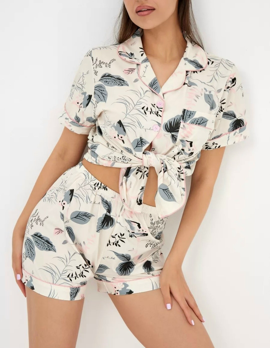 пижама женская рубашка шорты,стильная женская пижама,пижама с шортами и рубашкой домашняя,пижама женская шортами,пижама женская со штанами домашняя одежда комплект