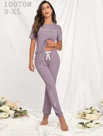 пижама со штанами домашняя,пижама со штанами,пижамы для женщин,женская пижама,пижама женская футболка со штанами