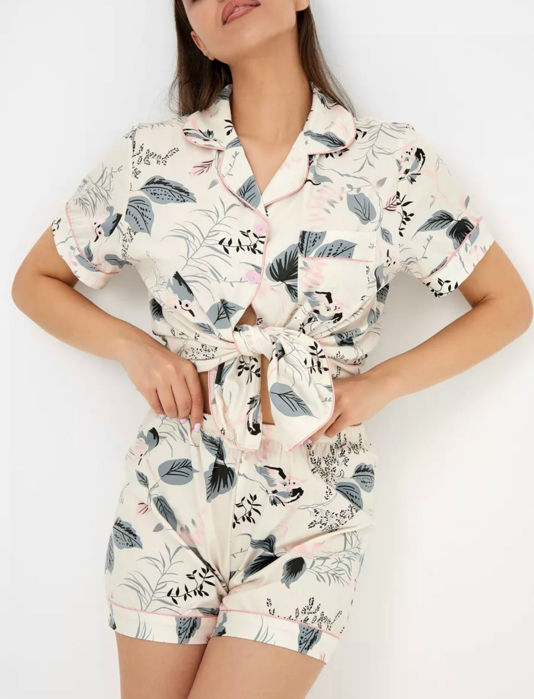 пижама женская рубашка шорты,стильная женская пижама,пижама с шортами и рубашкой домашняя,пижама женская шортами,пижама женская со штанами домашняя одежда комплект