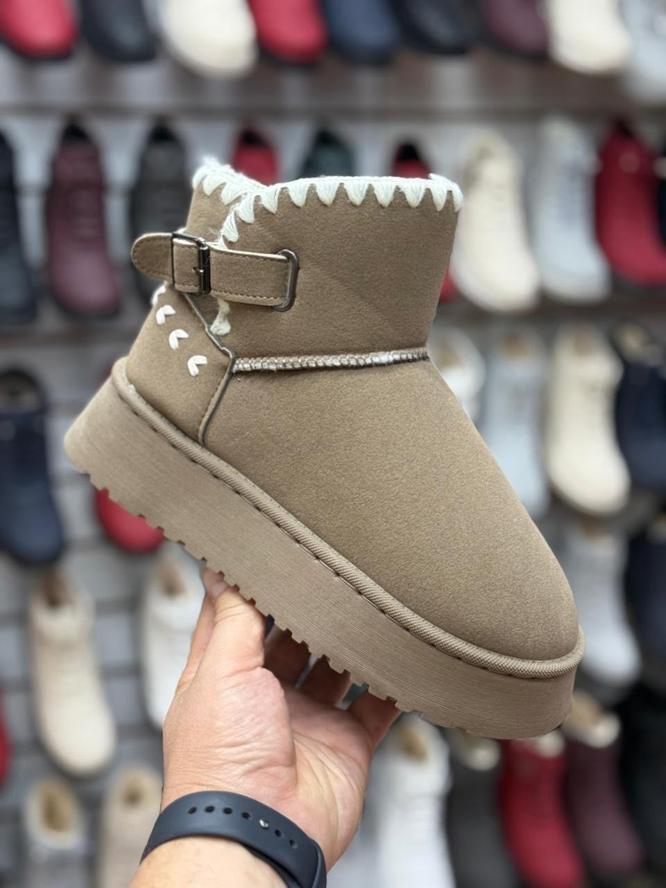 ,угги женские,угги дутики зимние короткие на высокой подошве,дутики угги женские,дутики угги