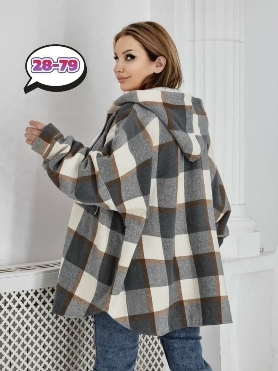 теплая рубашка женская оверсайз в клетку,рубашка теплая в клетку оверсайз,рубашка теплая в клетку удлиненная,женская рубашка,рубашка теплая в клетку
