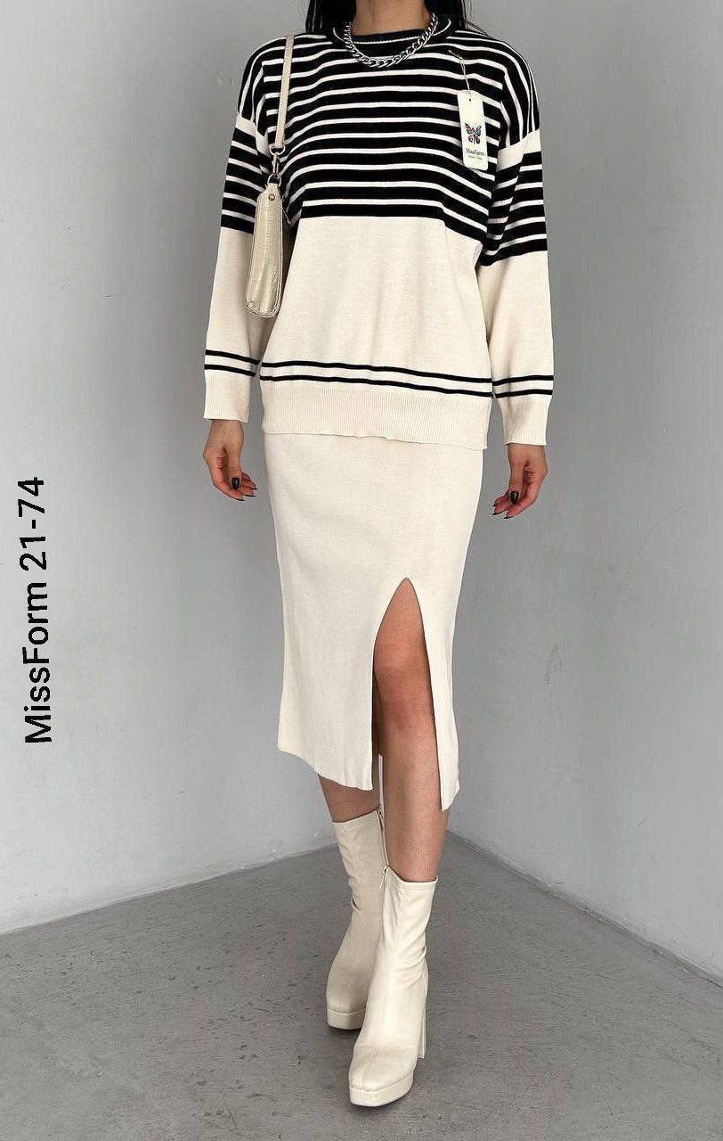 костюм юбка с кофтой,юбка с кофтой,костюм с юбкой женский,костюм с юбкой в полоску,трикотажные костюмы с юбкой