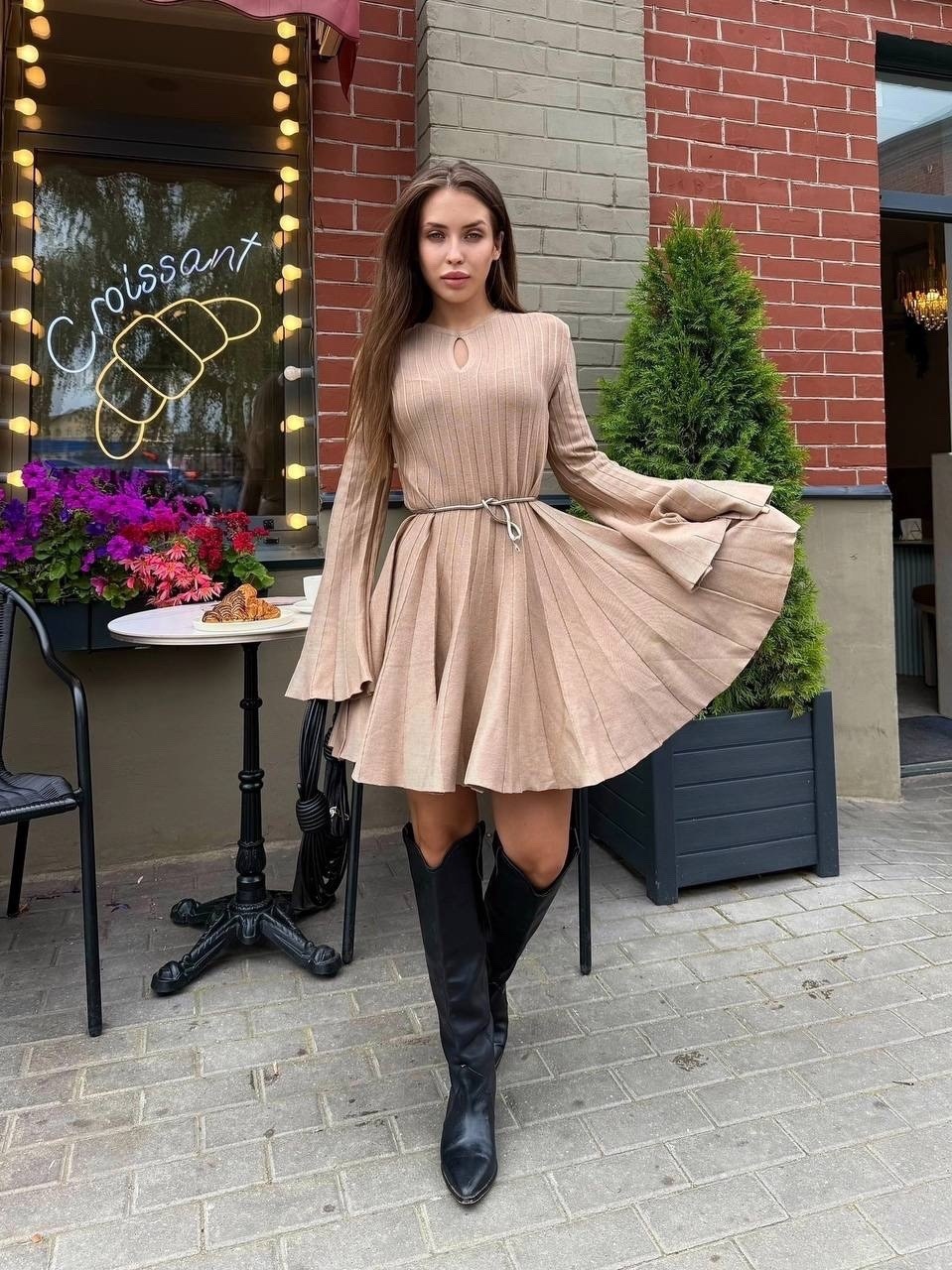 вязаное платье,трикотажное платье,платье стильное,шерстяное платье,теплое платье