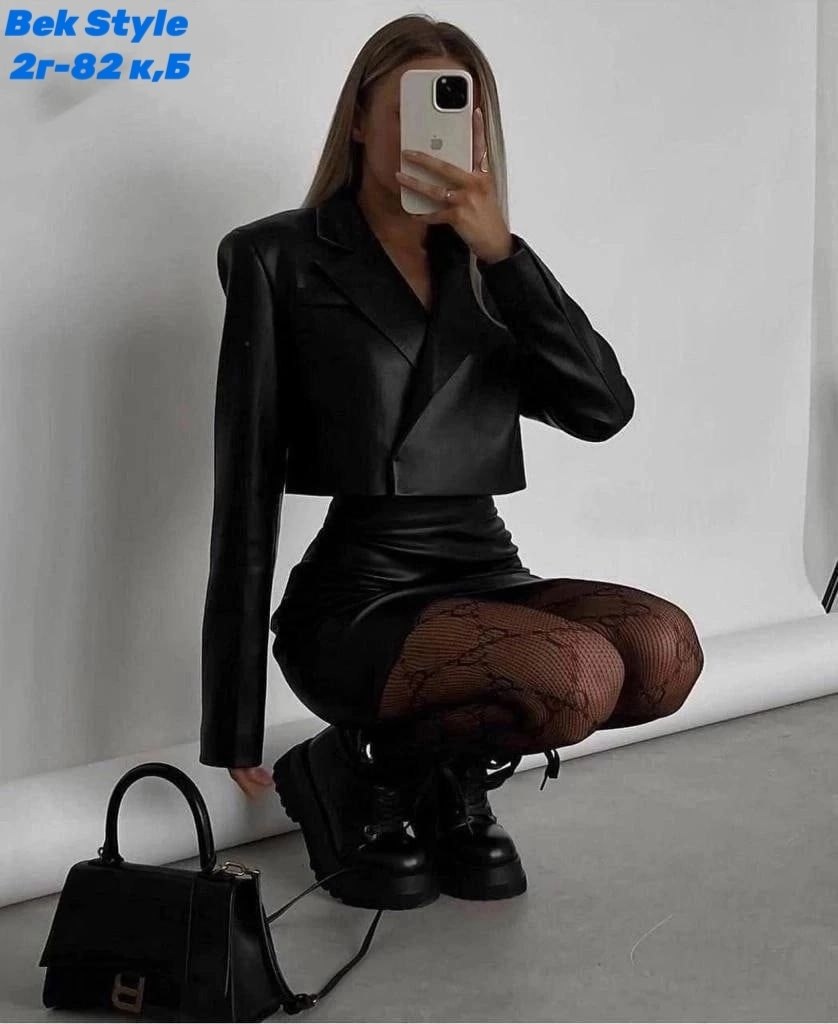кожаный костюм с юбкой,костюм из экокожи,костюм пиджак и юбка,кожаный костюм двойка,кожаный костюм женский с юбкой