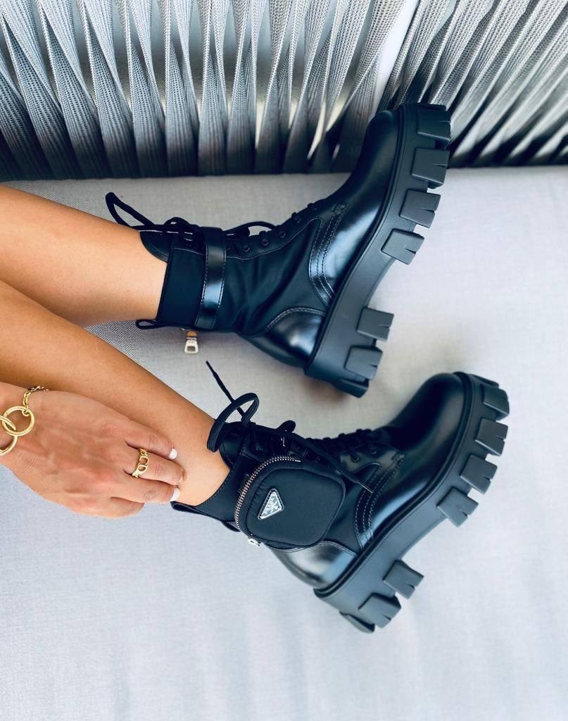 ,женские ботинки,ботинки прада,ботинки,прада