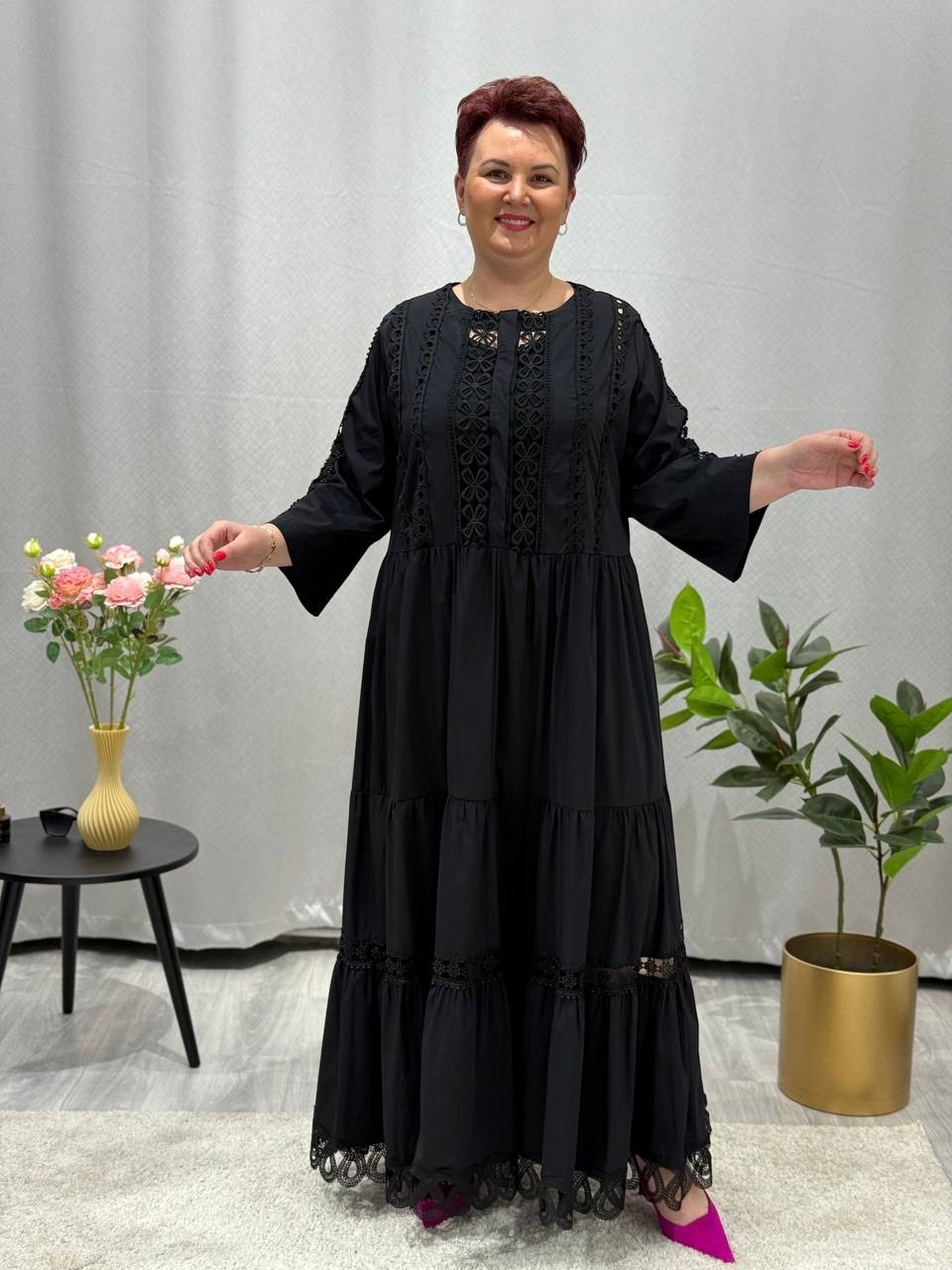 платье,платье с кружевами,длинное платье,платье черное,повседневное платье