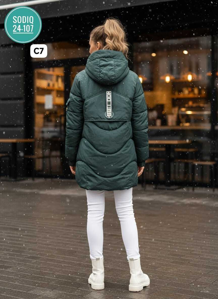 женская зимняя куртка,куртка удлиненная,куртка теплая,куртка демисезонная,куртка зимняя